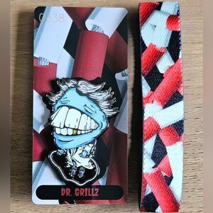 ZOX "DR. GRILLZ" #338 of 500 Made Halloween monster month pin & Rare wristband